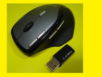 Gamer Funk-maus/4 Wege Scrollrad/8Tasten/USB Empfänger