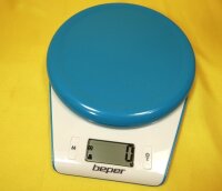 ELEKTRONISCHE  KÜCHENWAAGE  MIT SCHÜSSEL TARA ABSCHALAUTOMATIK Beper 90.116AR / 90.116BL