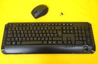 Design Funktastatur+Funkmaus/Reichweite bis zu 5 m und...