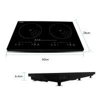 Doppel Induktionskochplatte 4000W Induktionskochfeld 2 Herdplatten Display+Timer