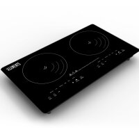 Doppel Induktionskochplatte 4000W Induktionskochfeld 2 Herdplatten Display+Timer